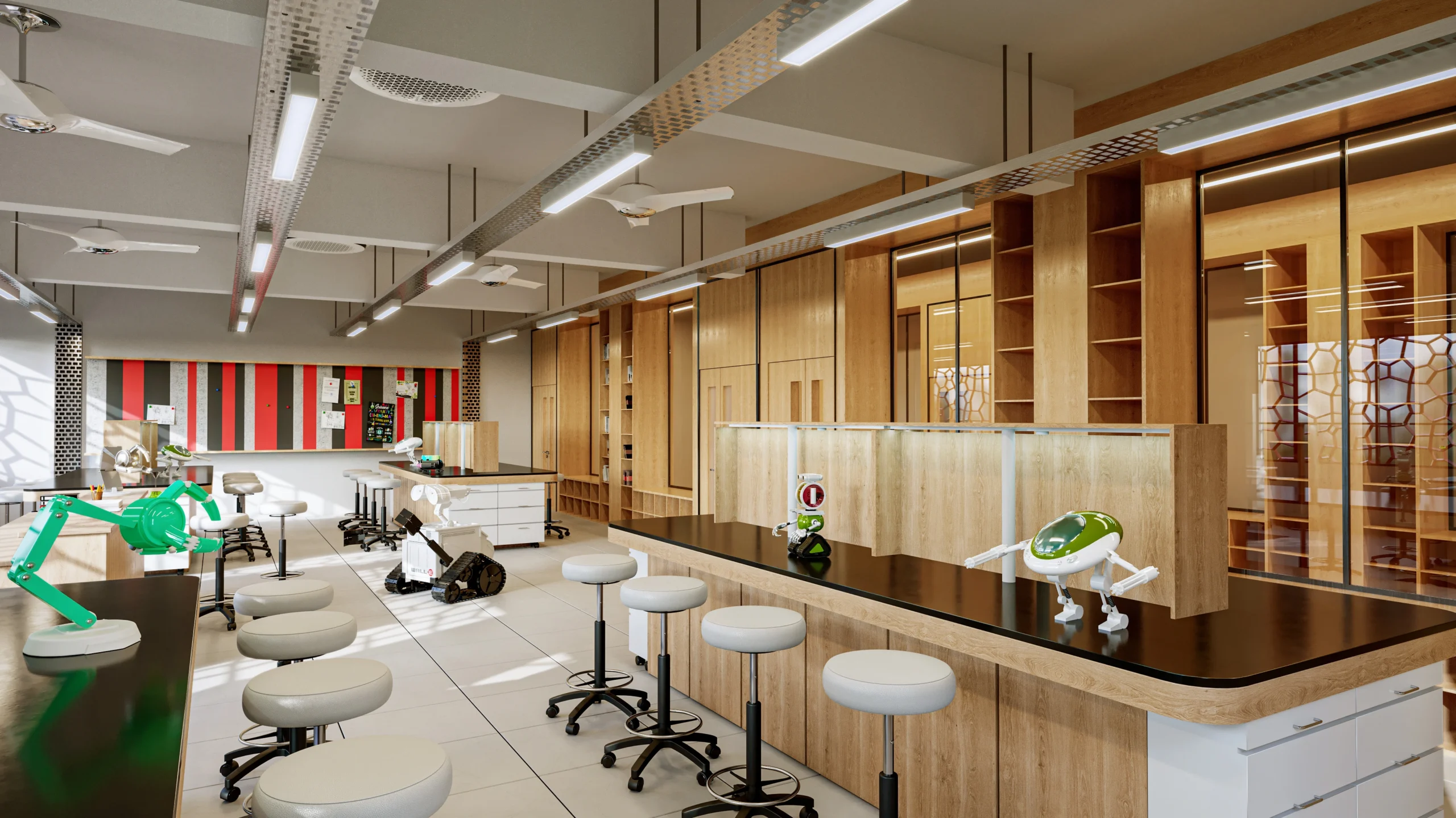 Robotics laboratory at Delhi Public School Jafferguda