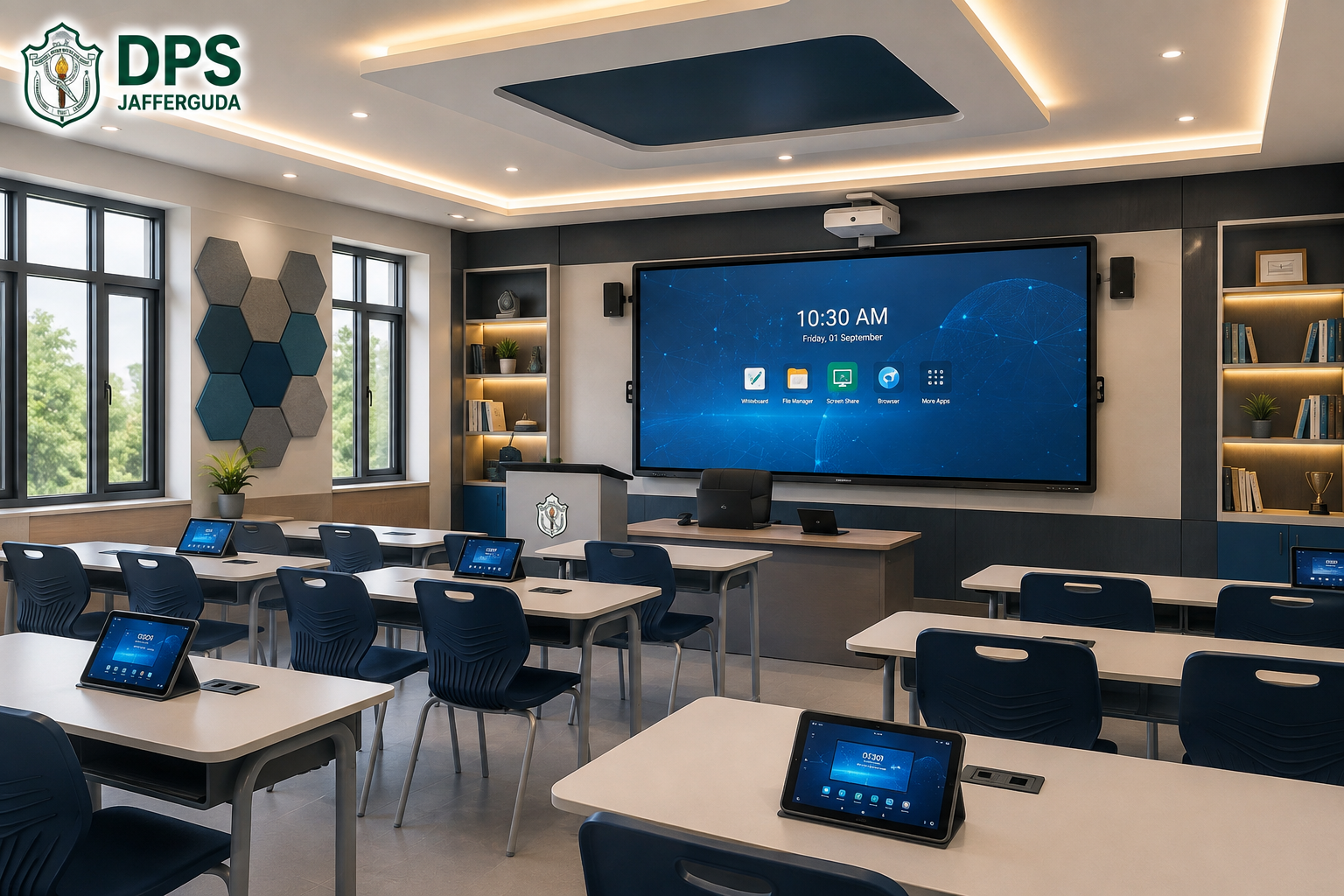 Smart classrooms at DPS Jafferguda