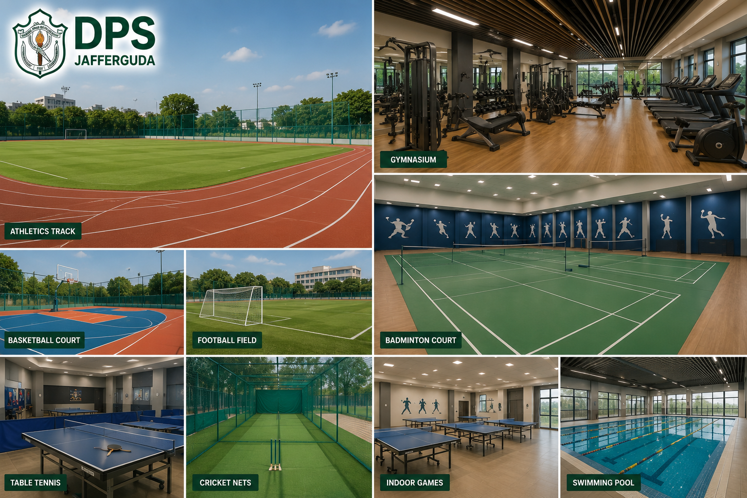 Sports facilities at DPS Jafferguda